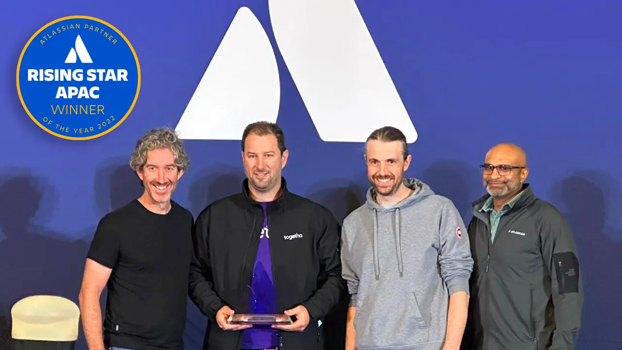 Togetha Group Receives Atlassian Partner of the Year 2022 Rising Star Award